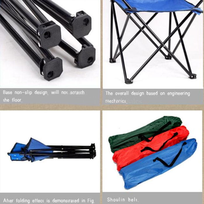 Portable Beach Camping Chair Max Weight 100 Kg 4 Portable Beach Camping Chair Max Weight 100 Kg