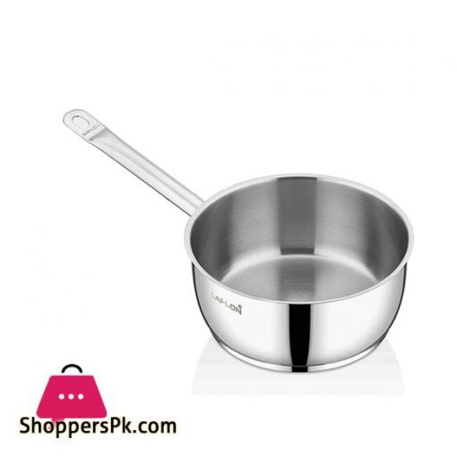 Saflon Safinox Flavia Stainless Steel Sauce Pan 2.9 Liter Induction Ready and Dishwasher Safe - 20CM