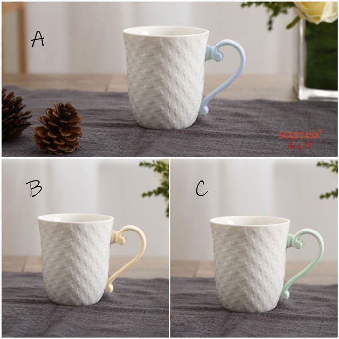 Solecasa Tea Cup Color Handle ( Set of 6 )