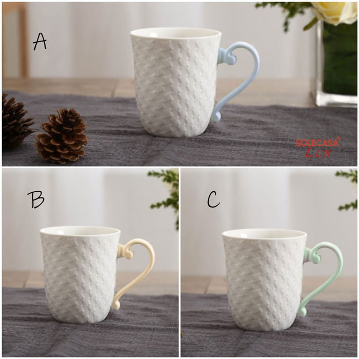 Solecasa Tea Cup Color Handle ( Set Of 6 )