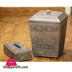 Fibar Tissue Box and Dustbin Set