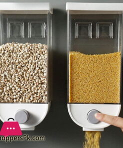 Wall-Mounted Cereal Dispenser Kitchen Food Storage Dry Food Snack Grain Canister Food Storage Organizer 1000-ML