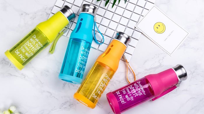 Water Bottle With Rope 600Ml