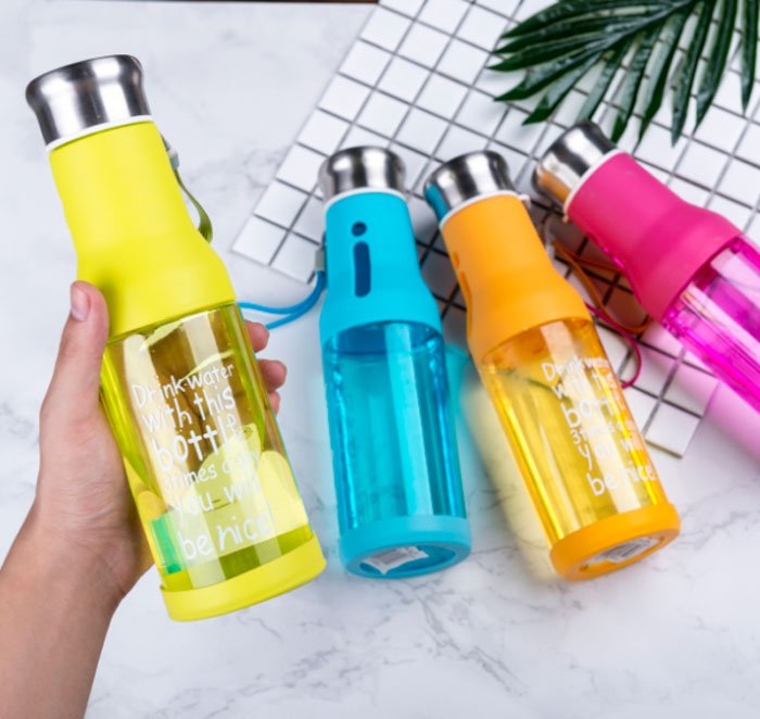 Water Bottle With Rope 600Ml