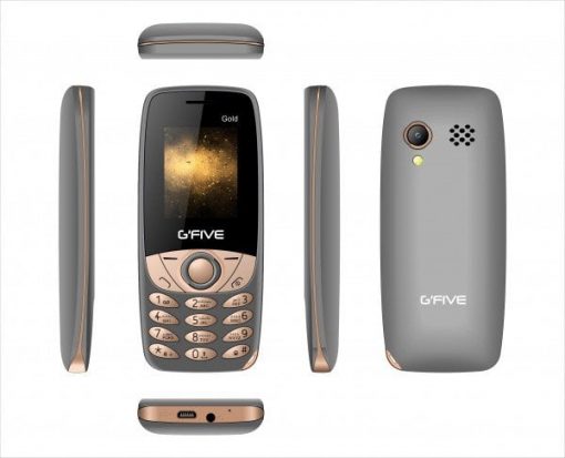G'Five Gold Dual Sim Mobile Phone with Official Warranty