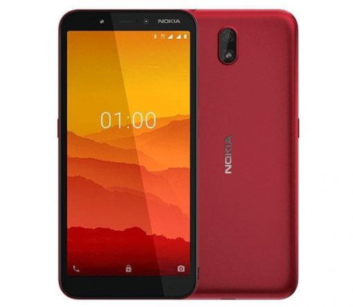 Nokia C1 Dual Sim (3G, 1GB, 16GB, Red) With Official Warranty