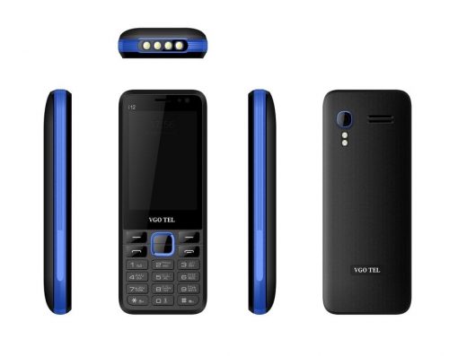 VGO TEL I12 Black Blue with Official Warranty