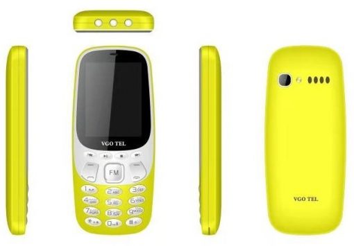 VGO TEL V3310 Yellow with Official Warranty