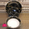 18 Piece Plate Set - Black Gold Marble