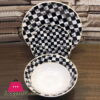 18 Piece Plate Set - Checkered
