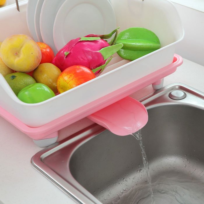 2 Layer Multipurpose Dish Rack Kitchen Storage Drain And Dry Rack Am-1010