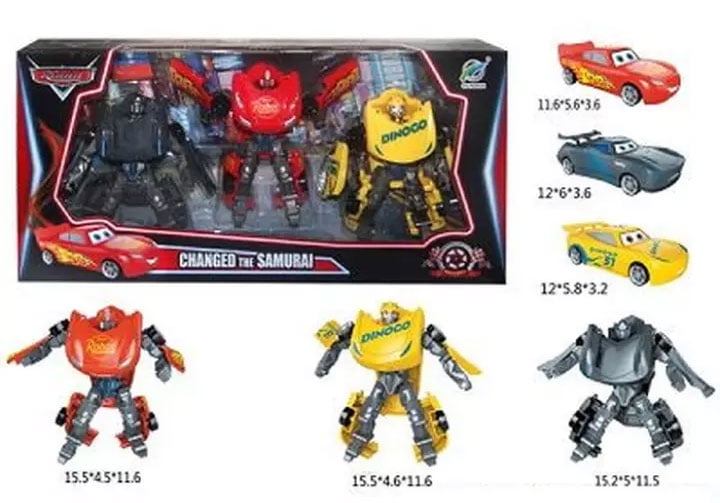 2 In 1 Transformer Robots Car Toys