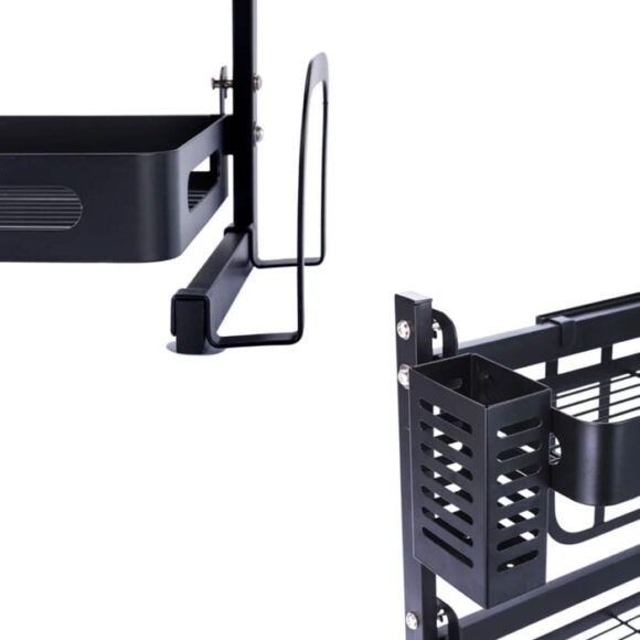 3 Tier Stainless Steel Kitchen Spice Rack Countertop Standing Organizer ...