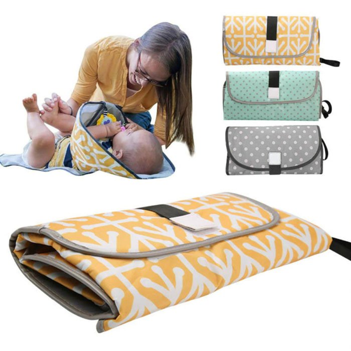 3-In-1 Waterproof Nappy Bag Baby Changing Mat