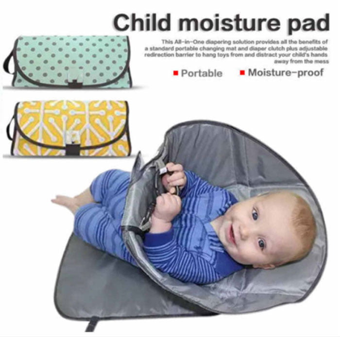 3-In-1 Waterproof Nappy Bag Baby Changing Mat
