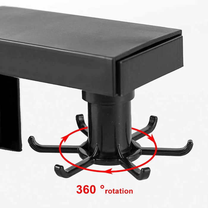 360 Rotating Kitchen Hook Easy Movable Shovel &Amp; Spoon