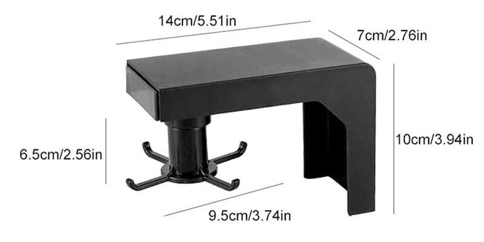 360 Rotating Kitchen Hook Easy Movable Shovel &Amp; Spoon