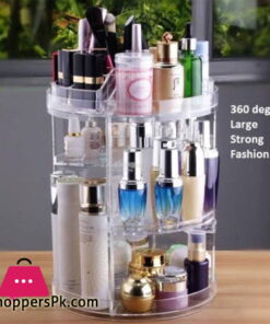 Acrylic 360-Degree Rotation Makeup Organizer