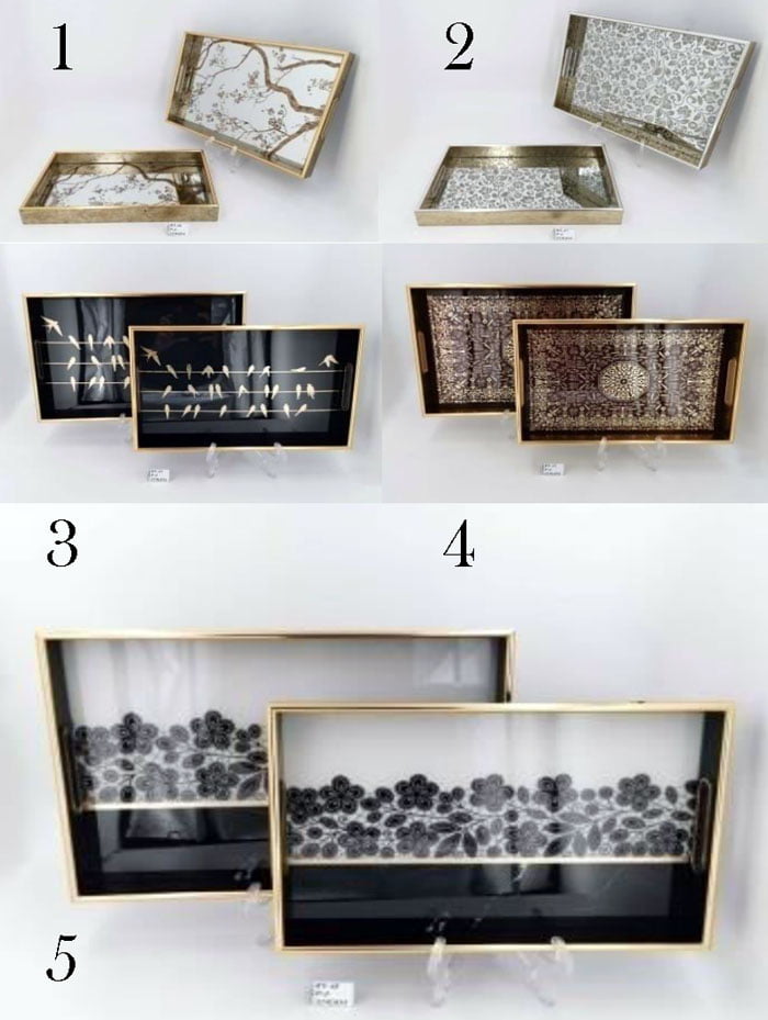 Angela Serving Tray 2 Pcs Ry48