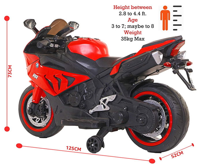 Bmw S1000Rr Superbike With Hand Race Foot Brake Rechargeable Battery Operated Ride-On For Kids (2 To 9 Years) Metallic Color 4 Bmw S1000Rr Superbike With Hand Race Foot Brake Rechargeable Battery Operated Ride-On For Kids (2 To 9 Years) Metallic Color