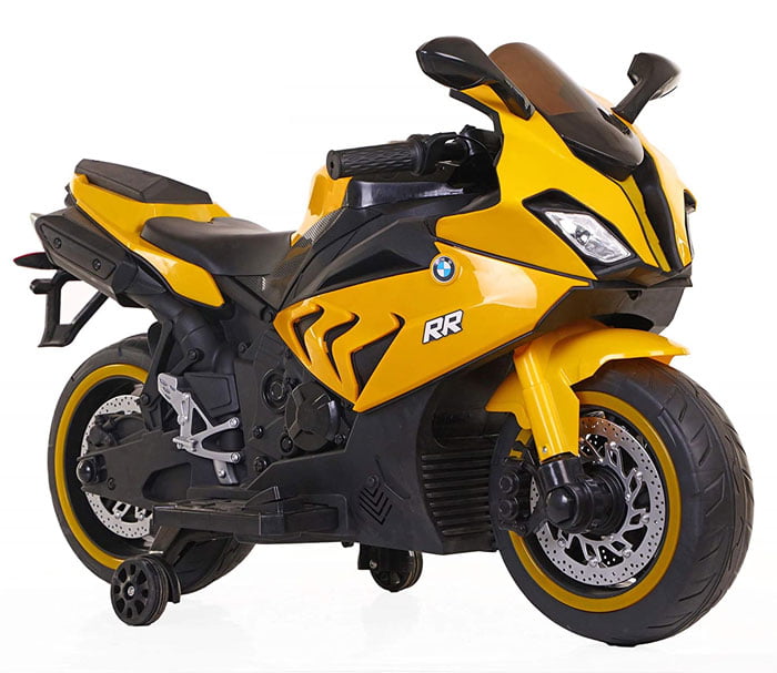 BMW S1000RR Superbike with Hand Race Foot Brake Rechargeable Battery Operated Ride-On for Kids (2 to 9 Years) Metallic Color