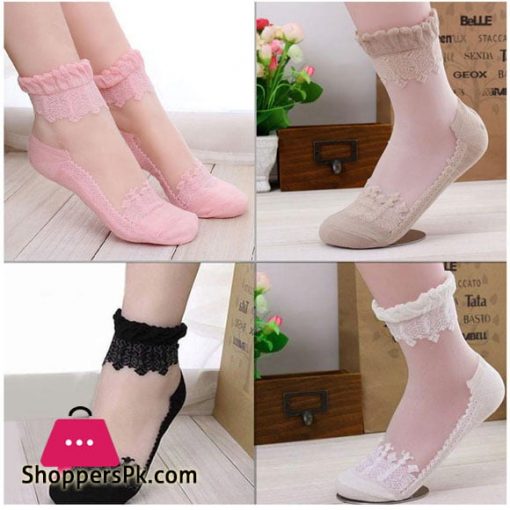 Beautiful Design Ladies Socks Pack Of 4 Pair