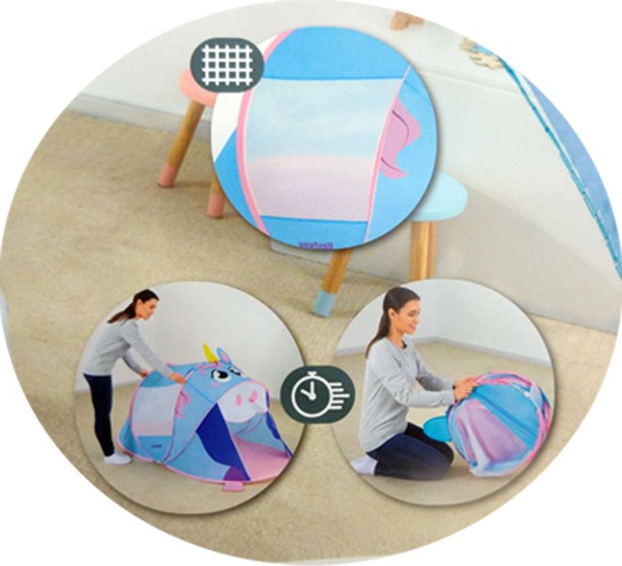 Bestway Unicorn Play Tent Pop Up Portable Play Tent With Carry Case - 68110