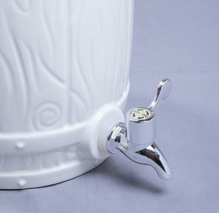 Dispenser With Mugs With Bamboo Stand