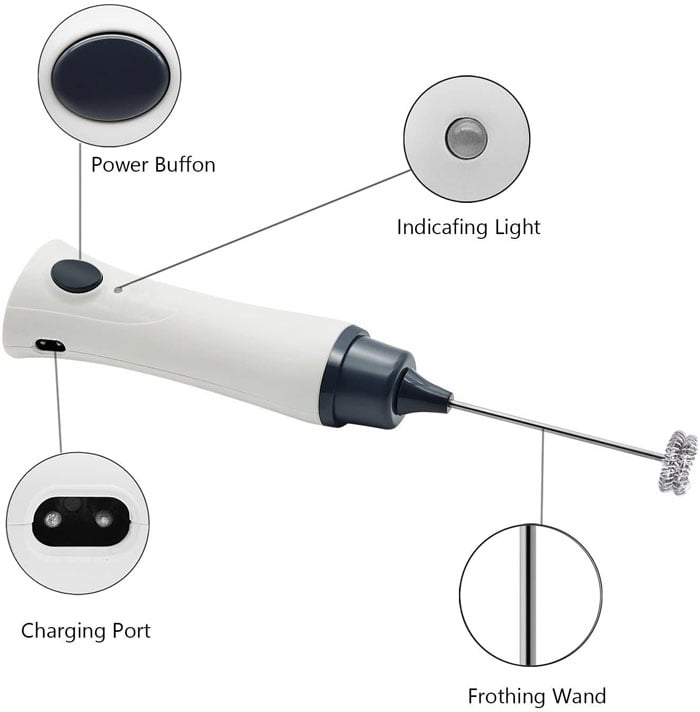 Hand Liquid Mixer And Coffee Mixer Creamy Foam Maker Juice Maker Rechargeable System