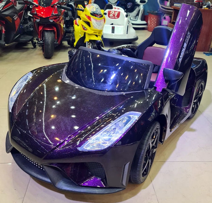 Ferrari Electric Ride On Car With Remote Control Metallic Color