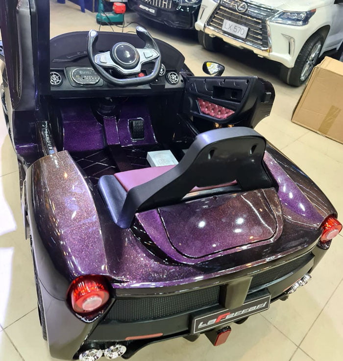 Ferrari Electric Ride On Car With Remote Control Metallic Color