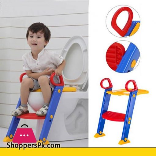 Foldable Children Kid Toilet Trainer Ladder Potty Seat