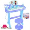 Frozen Electronic Musical Piano With Microphone