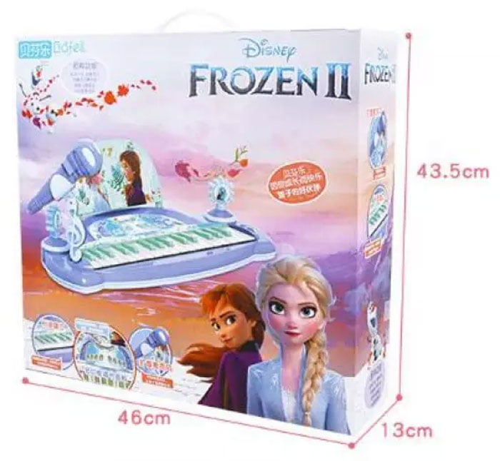 Frozen Electronic Musical Piano With Microphone