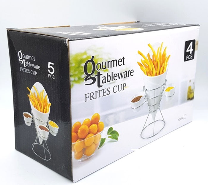 Gourmet Tableware French Fries Cup – 4 Pcs