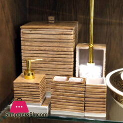 Icon Bathroom Accessories Set 7 Pcs Resin Material