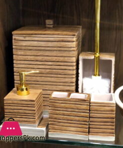 Icon Bathroom Accessories Set 7 Pcs Resin Material