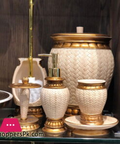 Icon Bathroom Accessories Set 7 Pcs Resin Material