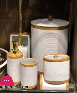 Icon Bathroom Accessories Set 7 Pcs Resin Material