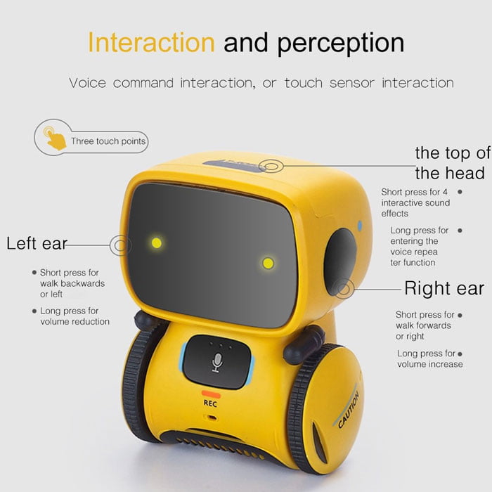 Intelligent Robot Dance Music Recording Dialogue Touch Sensitive Control For Children Interactive Toys Smart Robot For Children