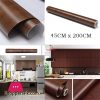 Kitchen Oil Proof Waterproof Sticker Wood Texture Kitchen Stove Cabinet PVC Stickers Self Adhesive Wallpapers DIY Wall Stickers ( 45 x 200 CM )