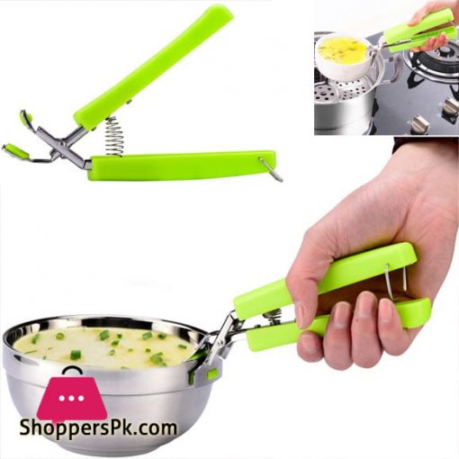 Kitchen Stainless Steel Hot Bowl Tongs Pot Grip