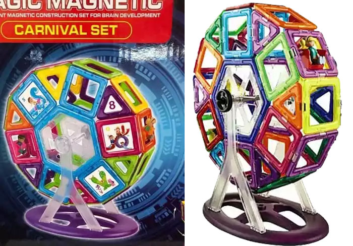 Magformers Carnival Magnetic Building Blocks Set 80 Pieces 4 Magformers Carnival Magnetic Building Blocks Set 80 Pieces