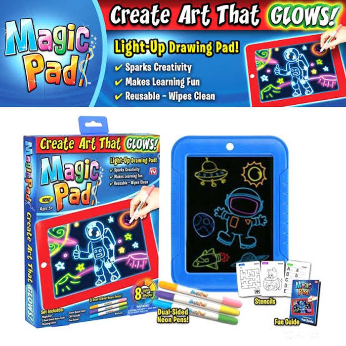 Magic Pad, Illuminating Screen For Drawing, Sketching And Creating - As Seen On Tv