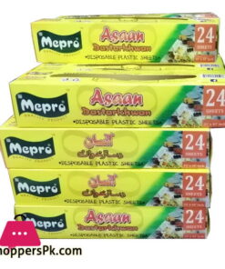 Mepro Asaan Dastarkhwan Disposable Plastic 24 Sheets 35 x 40 Inch