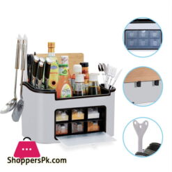 Multi-functional Spice & Cutlery Kitchen Organizer Storage Box