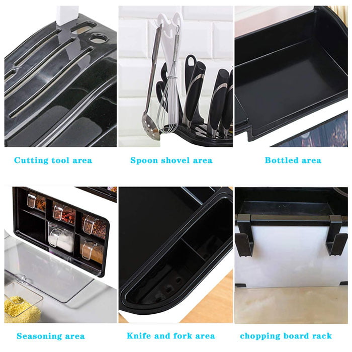 Multi-Functional Spice &Amp; Cutlery Kitchen Organizer Storage Box