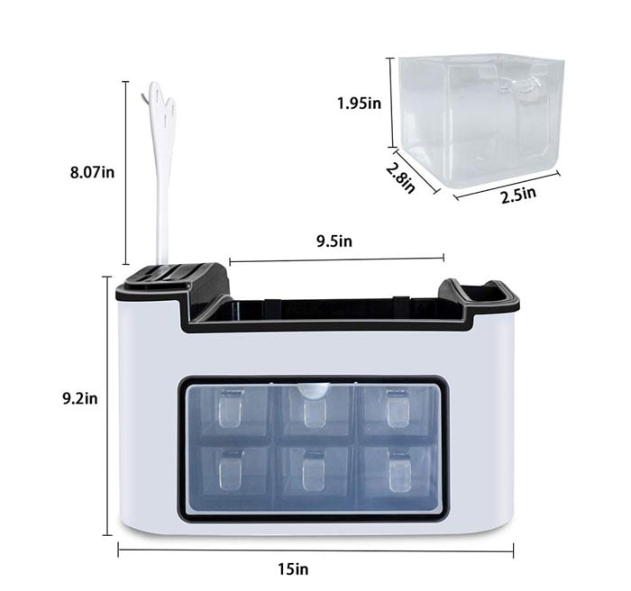 Multi-Functional Spice &Amp; Cutlery Kitchen Organizer Storage Box