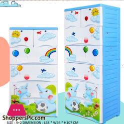 Phoenix Plastic Drawers Cabinet Elephant Drawer Jumbo 5+2