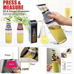 Press and Measure Oil and Vinegar Dispenser